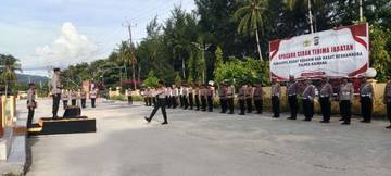 Polres Kaimana Lakukan Sertijab Kasat dan Kabag Ops