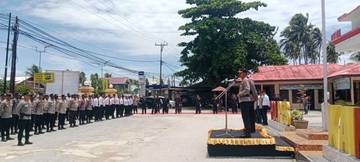 Polda Papua Barat Gelar Apel Penyambutan Kapolres Kaimana yang Baru