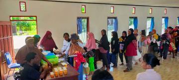 MBG Disalurkan di RT 04 Desa Trikora Kaimana