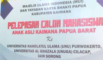 Anak Asli Kaimana Diberangkatkan Melanjutkan Pendidikan Tinggi