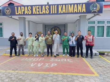 Warga Binaan Lapas Kaimana Jalani Pemeriksaan TBC Massal
