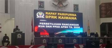 Wabup Kaimana Apresiasi DPRK Pembahasan KUA PPAS