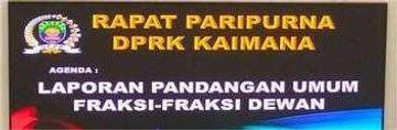 Fraksi Demokrat Sampaikan Sorotan Ranperda APBD Kaimana 2026