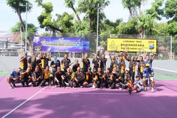 Puluhan Peserta Ikuti Turnamen Tenis Kapolres Kediri Kota
