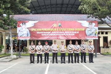 Polres Kediri Sertijab Kasat Narkoba Dan Kapolsek