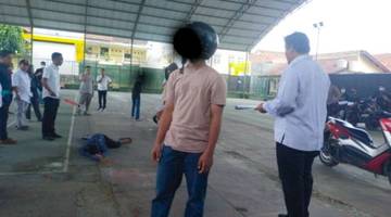 Polres Kediri Tahan Dua Tersangka Terduga Pelaku Pengeroyokan 