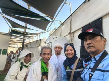 Usai Armuzna, Jemaah Kloter 46 Kediri Tawaf Ifadhah