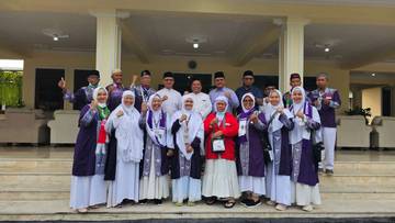 Jemaah Haji Kloter 35 Jombang Tiba di Pendopo