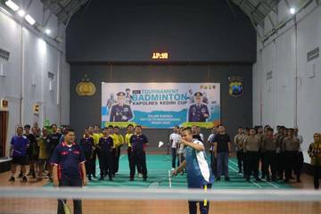 Hari Bhayangkara, Polres Kediri Gelar Turnamen Badminton
