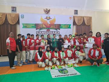 Cabor Tarung Derajat Kabupaten Kediri Juara Umum 2