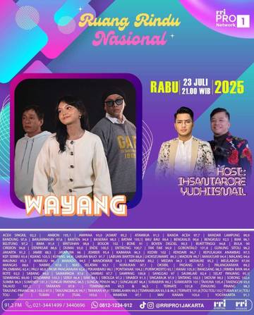 Ruang Rindu Nasional Hadirkan Band Legendaris 'Wayang'