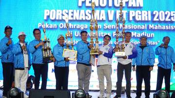 UNP Kediri Juara Umum Porsesnama Tahun 2025