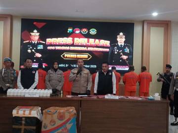 Polres Kediri Tangkap 16 Tersangka Kasus Narkoba