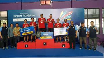 KBAM 2025, Pasangan Kediri Pertahankan Gelar Juara Bulutangkis