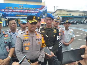 Tingkatkan Keselamatan, Polres Kediri Gelar Operasi Zebra Semeru