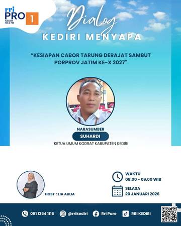 Kodrat Kabupaten Kediri Targetkan Juara Umum