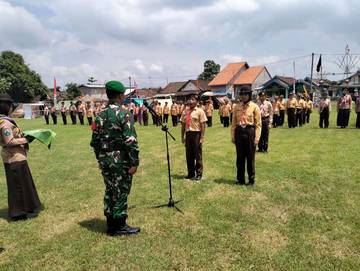 Ratusan Pelajar Ikuti Perkemahan Pramuka TMMD ke-127