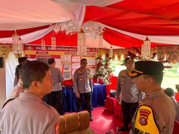 Kapolda Sultra Tinjau Pos Pengamanan Idul Fitri di Mall The Park