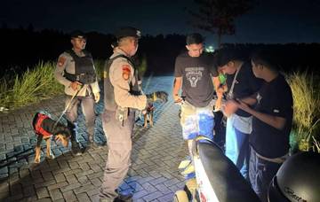 Patroli K9 Polda Sultra Jaga Titik Rawan