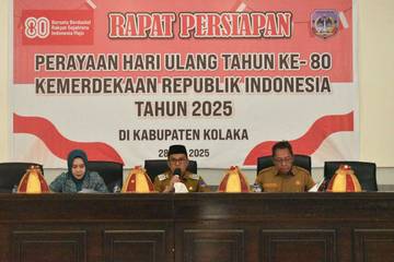 Bupati Kolaka Pimpin Rapat Persiapan HUT ke-80 RI