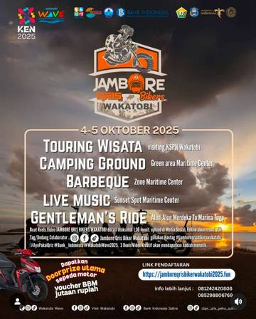 Jambore Bikers Wakatobi Wave Target Perputaran Ekonomi
