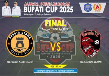 Final Bupati Cup Wakatobi: Kapota Lawan Garuda, Panas!
