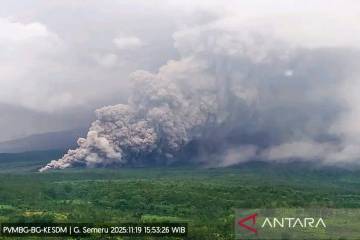 Gunung Semeru Meletus dan Luncurkan Awan Panas