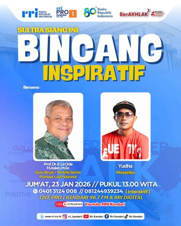Bincang Inspiratif di Pro Satu RRI Kendari