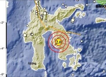 Gempa Magnitudo 2,0 Guncang Wilayah Timur Kolaka Utara