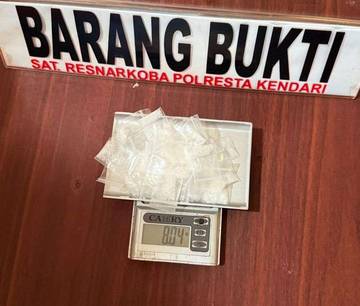 Polresta Kendari Gerebek Rumah Kosong Penyimpanan Narkoba