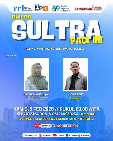 Waspada Virus Nipah di Sultra 