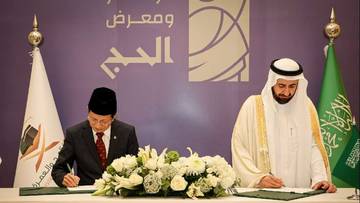 Indonesia Dengan Arab Saudi Melakukan MoU Keberangkatan Haji 2025