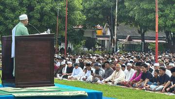 Yonmarhanlan VII Kupang Sholat Ied bersama Masyarakat 