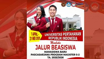 Unhan RI Buka Pendaftaran Beasiswa Magister 2025/2026