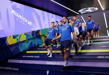 Inter Latihan Resmi di Arena Munich