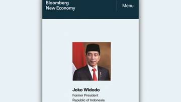 Bloomberg New Economy Pilih Jokowi Jadi Dewan Penasihat