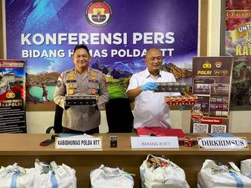 Polda NTT Ungkap Kasus Perdagangan Rokok Ilegal 