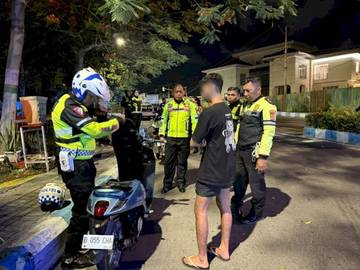 Polisi Patroli Malam Cegah Balap Liar di Kupang