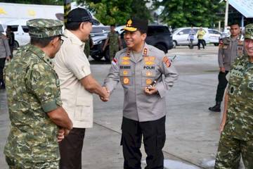 Kapolda NTT Sambut Kunjungan Kerja Menhan RI 