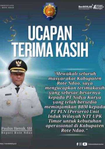 PT Nindya Karya Bantu Atasi Krisis Listrik Rote