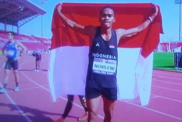 Alfin Nomleni Raih Tiga Emas Asian Para Games