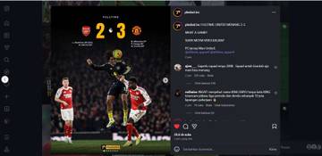 King MU Menyala, Arsenal Dipaksa Menyerah 3-2
