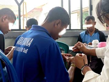 Rutan SoE Bekali Warga Binaan Keterampilan Merajut