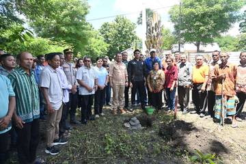 Bupati Kupang Groundbreaking SPPG Terpencil di Oelatimo