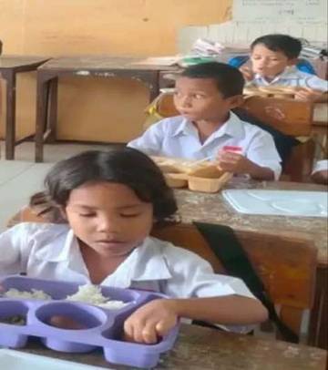MBG Terhenti, Siswa SD Inpres Tuabolok Menunggu