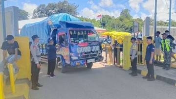 Polisi Pastikan Keamanan Pelayanan Penumpang Pelabuhan Pantai Baru