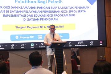 Gubernur NTT Buka Pelatihan Standar Gizi 
