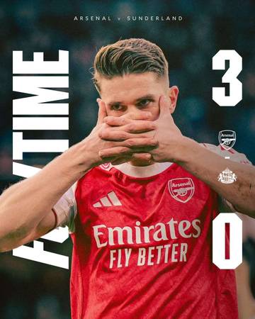 Arsenal Kokoh di Puncak Usai Tekuk Sunderland 3-0