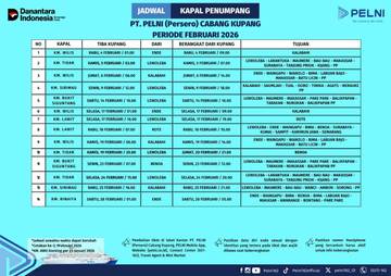Jadwal Kapal Penumpang Pelni Cabang Kupang Februari 2026 
