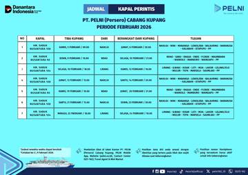 Pelni Kupang Rilis Jadwal Kapal Perintis Februari 2026